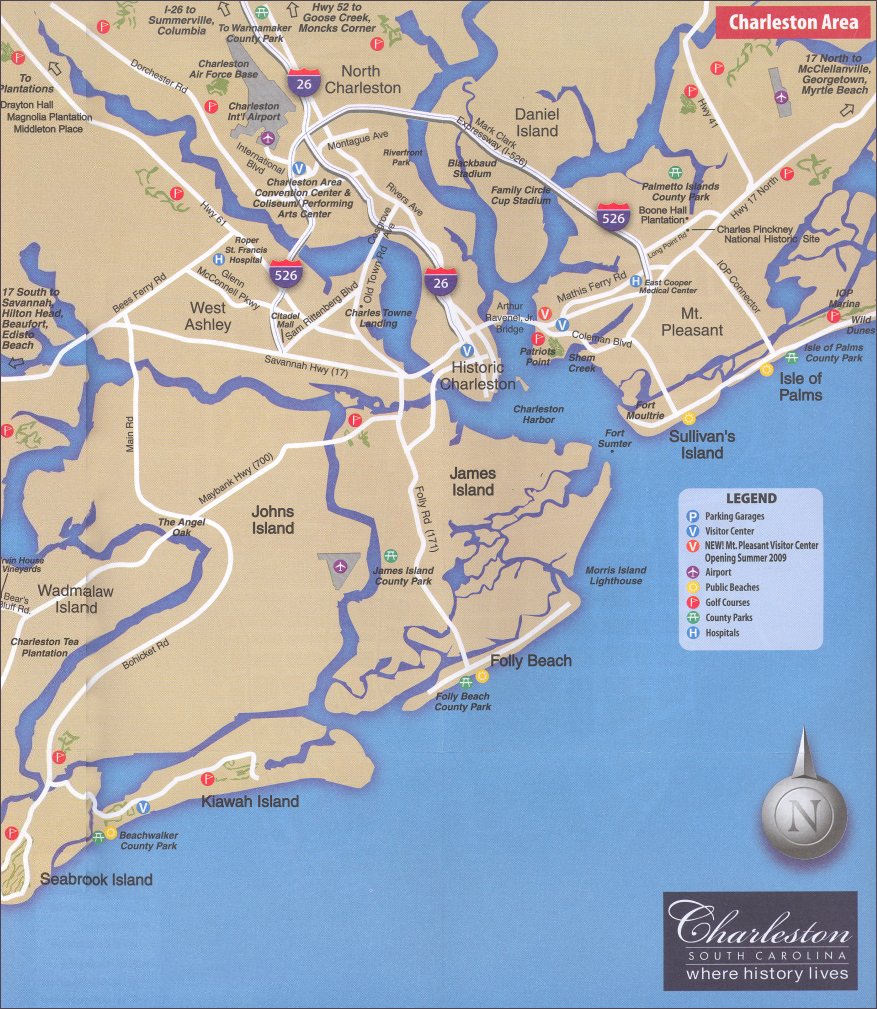 Helpful Charleston SC Maps 2021 - Charleston Visitors Guide