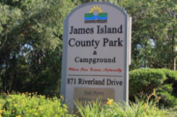 Entrance Sign for James Island County Park