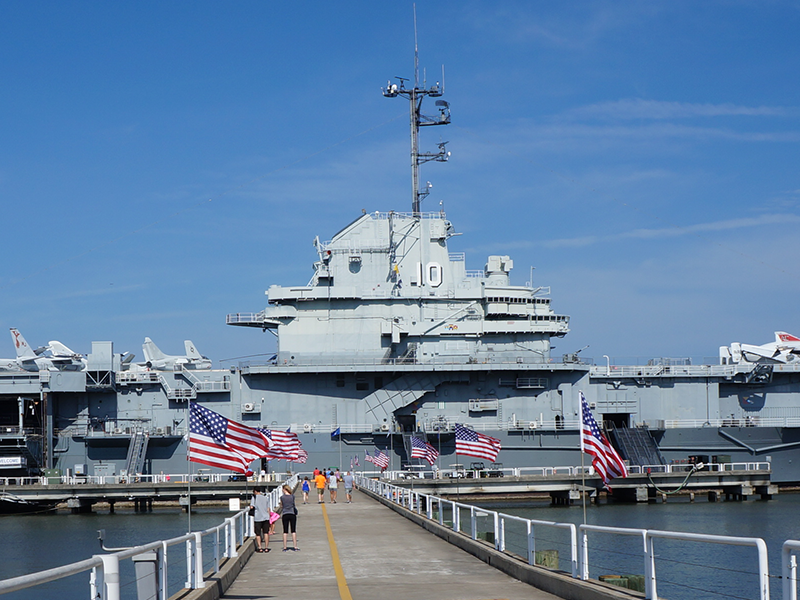 Patriots Points, one of the most unique museums you will ever visit, is home to the WWII aircraft carrier USS Yorktown. 